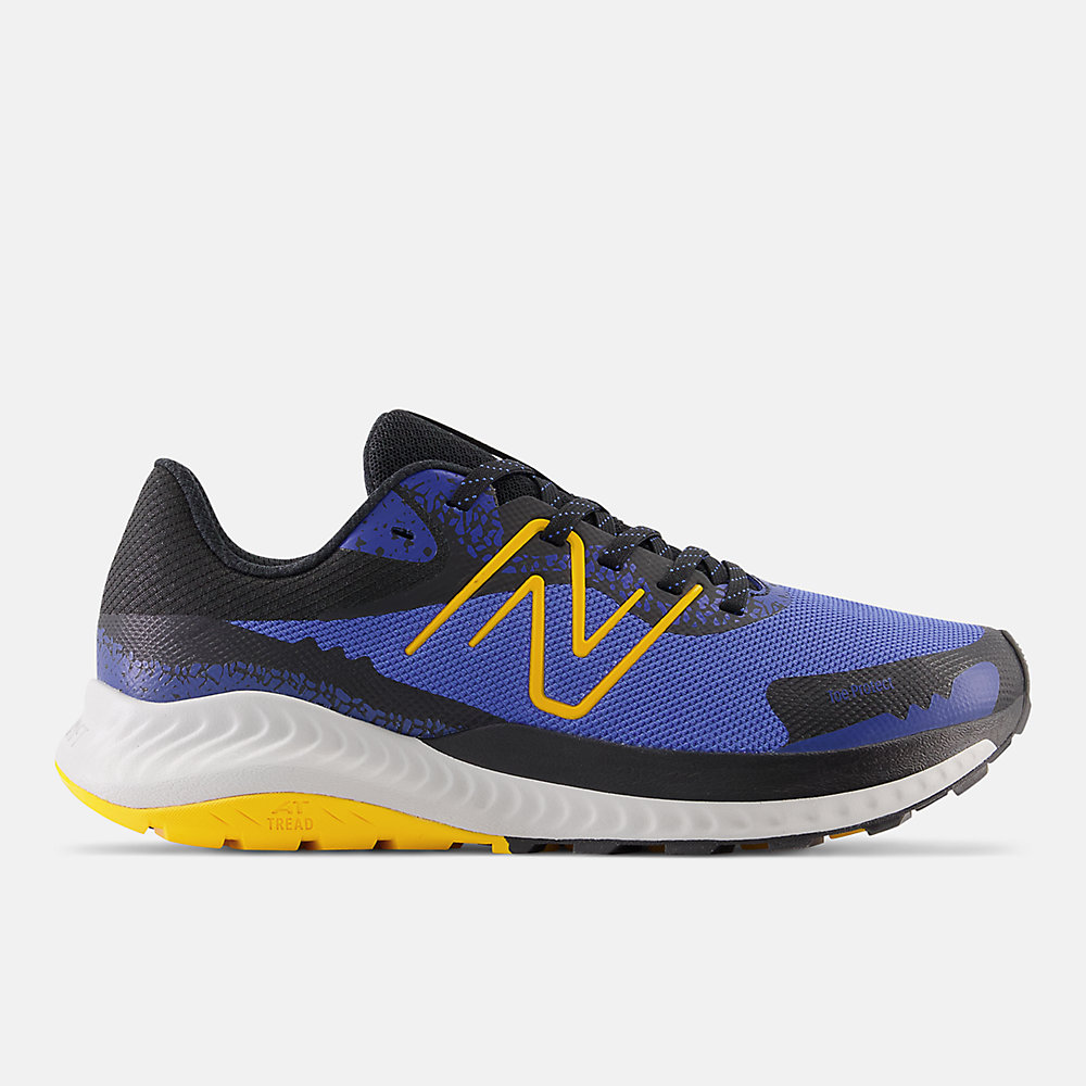 New Balance DynaSoft Nitrel V5 Shoes Marine Blue with Black and Sunflower